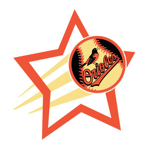 Baltimore Orioles Baseball Goal Star logo iron on paper